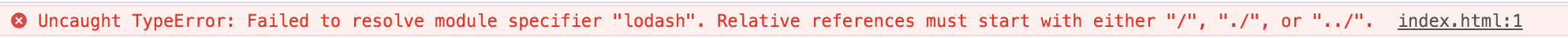 Relative references must start with either “/”, “./” or “../”